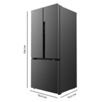 Frigorífico puerta francesa Cecotec Bolero CoolMarket FD 499 Dark E