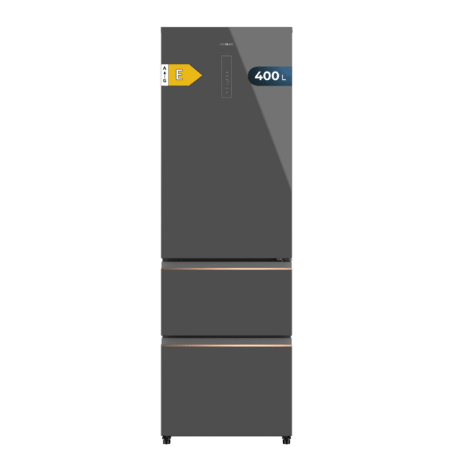 Frigorífico Cecotec Bolero CoolMarket Combi FD 400 Grey Glass E