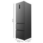 Frigorífico Cecotec Bolero CoolMarket Combi FD 400 Dark E