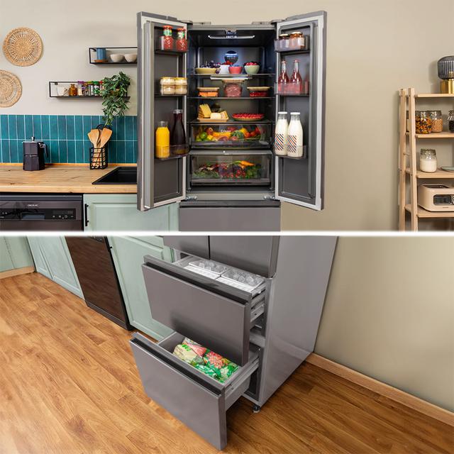 Frigorífico Cecotec Bolero CoolMarket Combi F2D 400 Inox E
