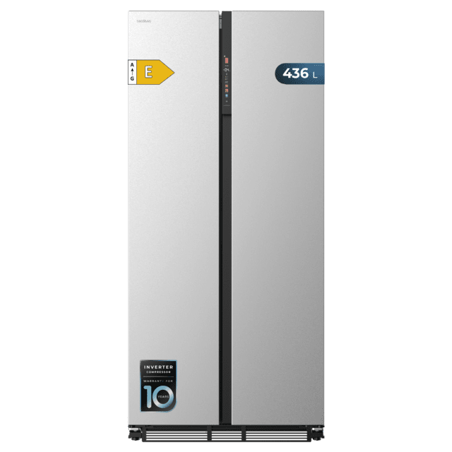 Frigorífico americano Cecotec Bolero CoolMarket SBS 436 SBI Inox E
