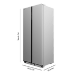 Frigorífico americano Cecotec Bolero CoolMarket SBS 436 SBI Inox E