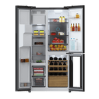 Frigorífico 3 puertas Cecotec Bolero CoolMarket TDW 529 WID Black Glass E