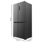 Frigorífico 4 puertas Cecotec Bolero CoolMarket 4D 436 Dark E