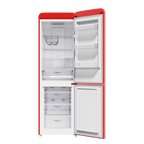 Frigorífico combi retro Cecotec Bolero CoolMarket Combi Origin 231 NF Red E