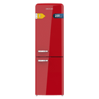 Frigorífico combi retro Cecotec Bolero CoolMarket Combi Origin 231 NF Red E