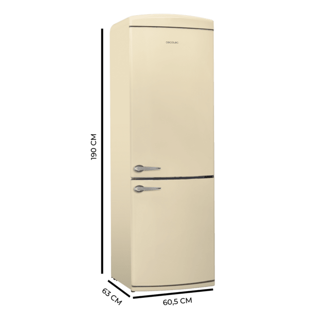 Frigorífico Cecotec Bolero CoolMarket Combi Origin 294+ Beige E