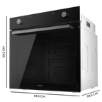 Horno Integrable Cecotec Bolero Hexa C126001 Glass Black A