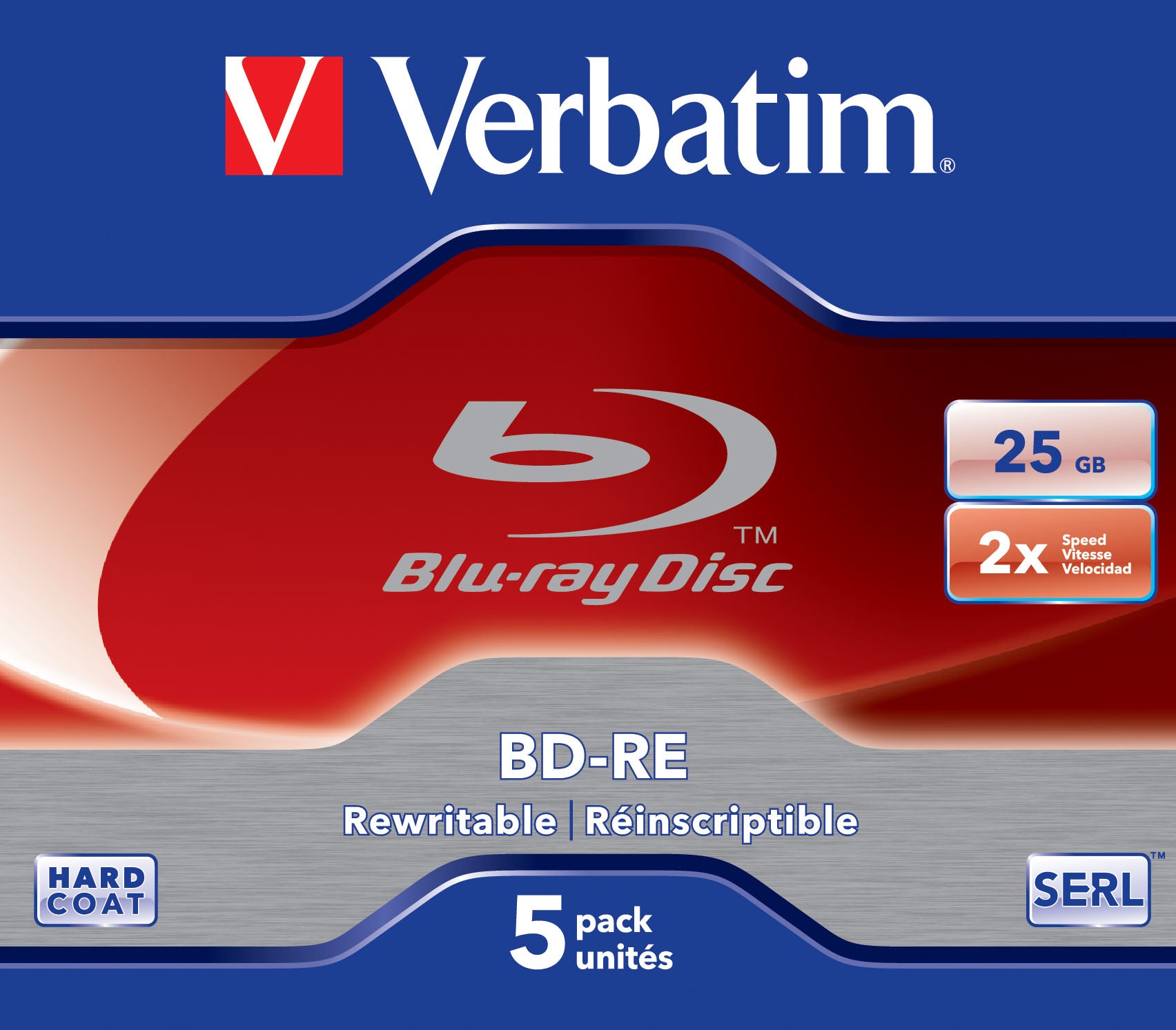 43615 disco blu-ray lectura/escritura (BD) BD-RE 25 GB 5 pieza(s)