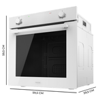 Horno Integrable Cecotec Bolero Hexa C126400 Glass White A