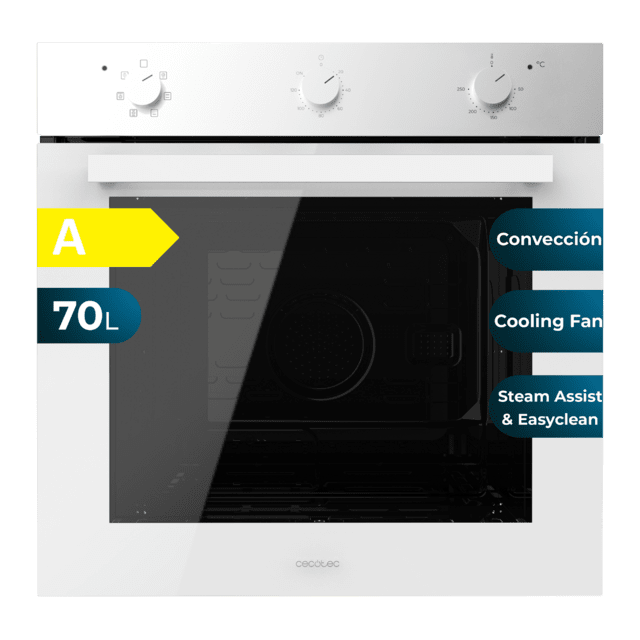 Horno Integrable Cecotec Bolero Hexa M236000 Glass White Time A