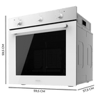 Horno Integrable Cecotec Bolero Hexa M236000 Glass White Time A