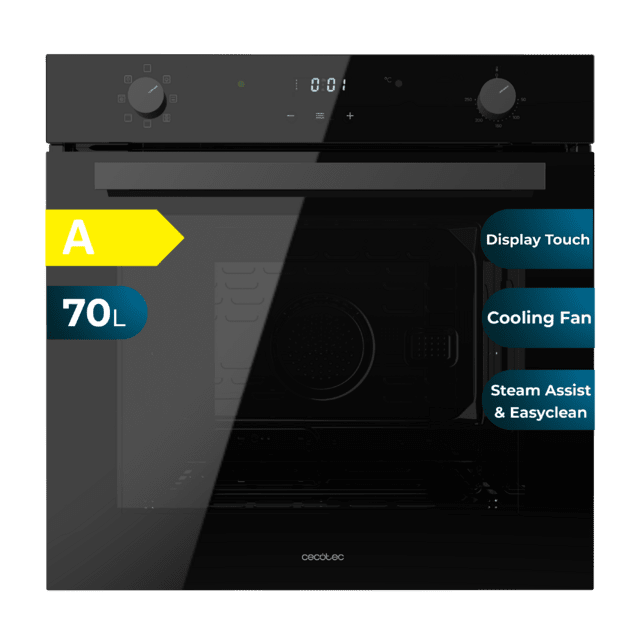 Horno Integrable Cecotec Bolero Hexa M226001 Glass Black A