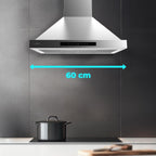 Campana piramidal Cecotec Bolero Flux PT 605500 Inox A++
