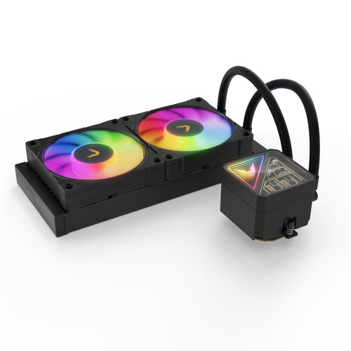 V240 Lite Procesador Sistema de refrigeración líquida todo en uno 24 cm Negro