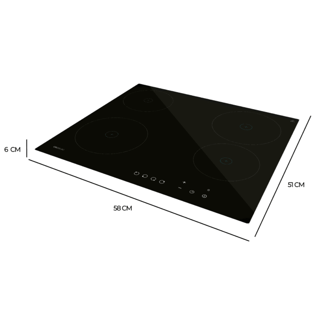 Placa Vitrocerámica Cecotec Bolero Squad V 4001