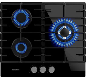Placa de gas Cecotec Bolero Squad G 3200F Glass Black