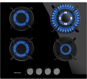 Placa de gas Cecotec Bolero Squad G 4200S Glass Black