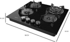 Placa de gas Cecotec Bolero Squad G 4200S Glass Black