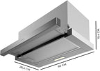 Campana extratora Cecotec Bolero Flux TLM 603500 Inox A