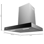 Campana T Cecotec Flux TT 605500 Glass Black A++