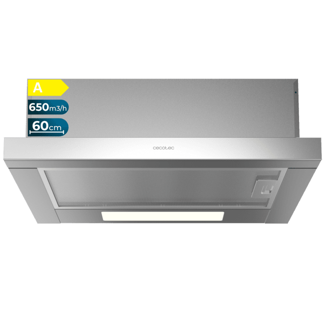 Campana extratora telescópica Cecotec Bolero Flux TLM 606500 Inox A