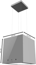Campana colgante Cecotec Bolero Flux CCT 448000 Glass Grey A++