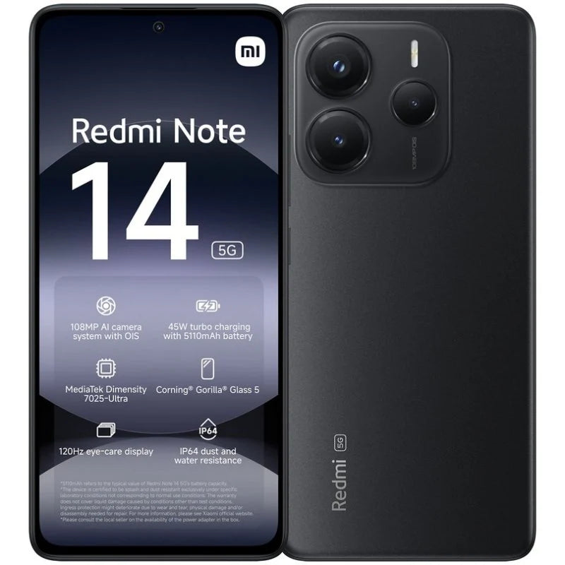 Xiaomi Redmi Note 14 5G 8GB/256GB Negro