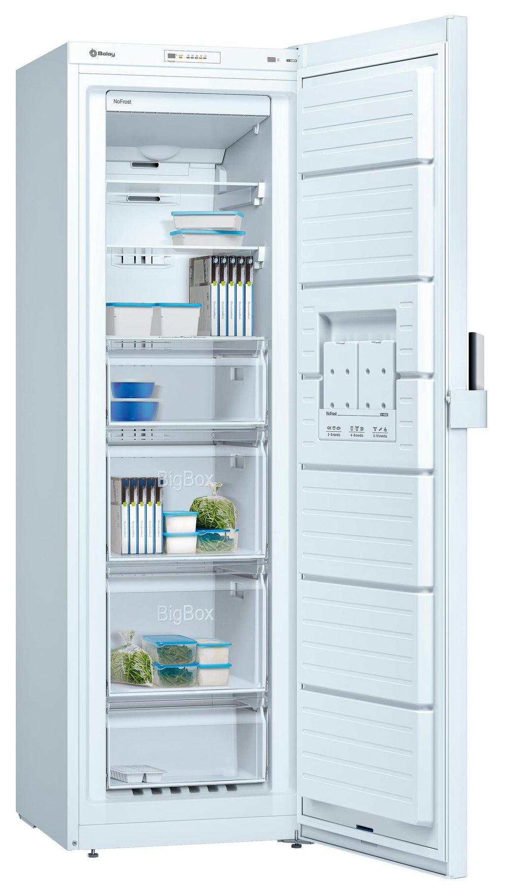 CONGELADOR BALAY 3GFE563WE 1 PUERTA BLANCO 186X60X65 NO FROST CLASE E 242 LITROS CAJON BIGBOX