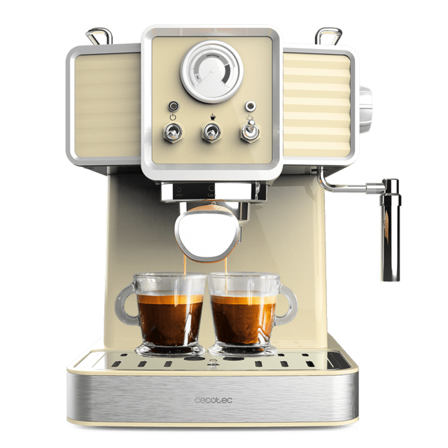 Cafetera express Cecotec Power Espresso 20 Tradizionale Light Yellow