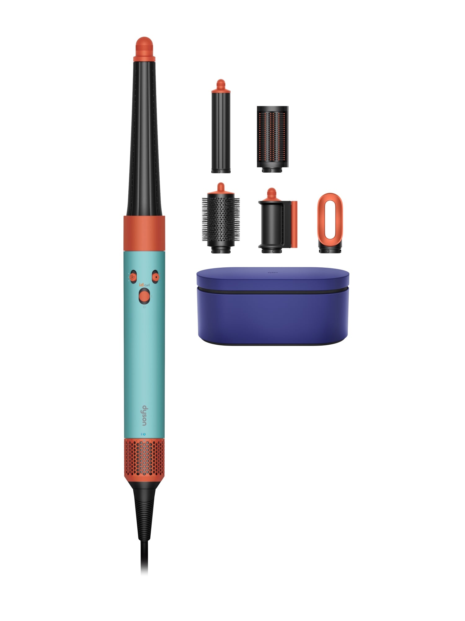Airwrap Herramienta de peinado con múltiples accesorios Caliente Negro, Azul, Verde, Naranja 1300 W 2,675 m