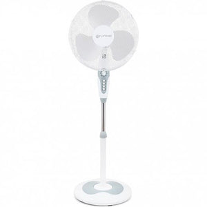 GRUNKEL VENTILADOR DE PIE 50W REGULABLE 3 VELOCIDADES C/TEMPORIZADOR BLANCO