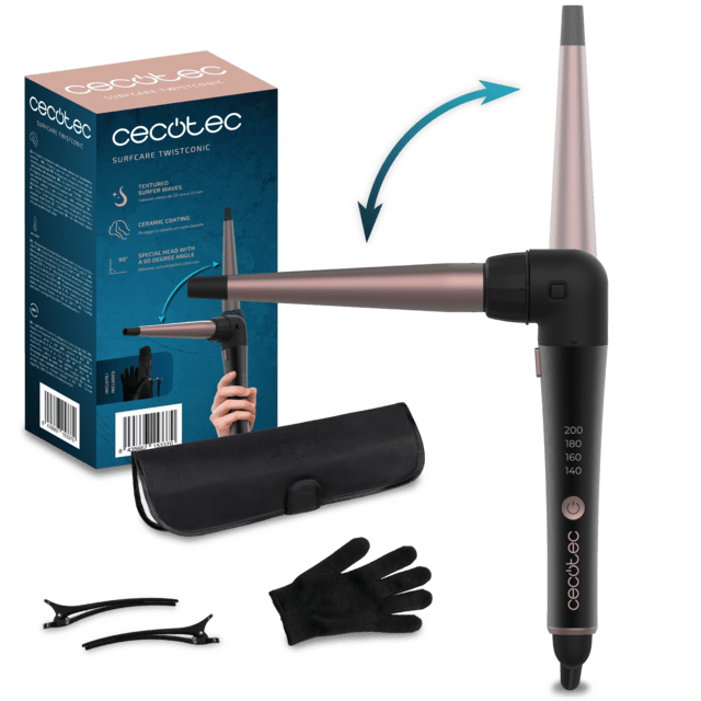 Rizador de pelo Cecotec SurfCare TwistConic