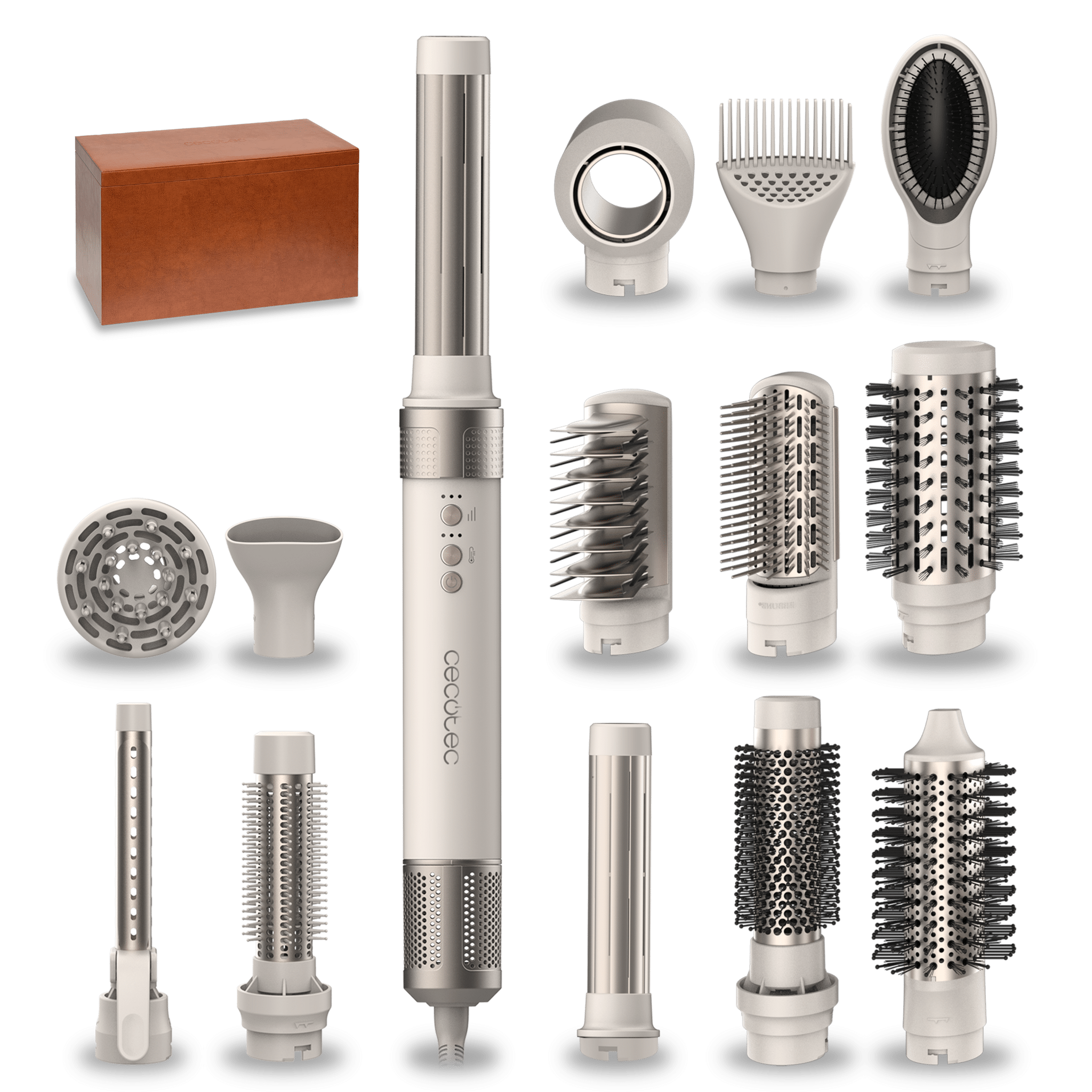 Bamba CeramicCare 14in1 AirGlam Champagne Moldeador multifunción