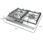 Placa de gas Cecotec Bolero Squad G 3200F Inox