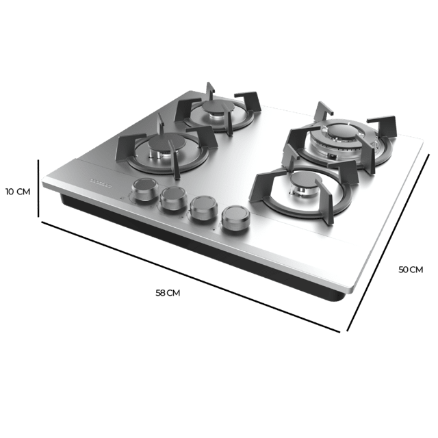Placa de gas Cecotec Bolero Squad G 4200S Inox