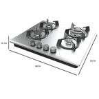 Placa de gas Cecotec Bolero Squad G 4200S Inox