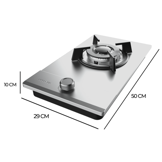 Placa de gas Cecotec Bolero Squad G 1200S Inox