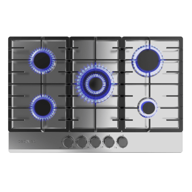 Placa de gas Cecotec Bolero Squad G 5200F Inox