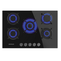 Placa de gas Cecotec Bolero Squad G 5200S Glass Black