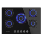 Placa de gas Cecotec Bolero Squad G 5200S Glass Black