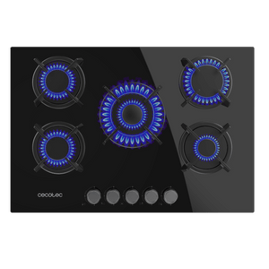 Placa de gas Cecotec Bolero Squad G 5200S Glass Black