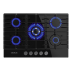 Placa de gas Cecotec Bolero Squad G 5200F Glass Black