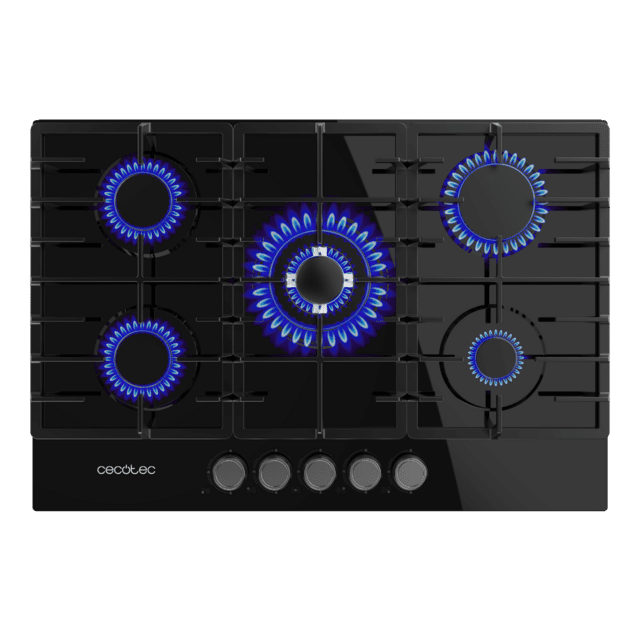 Placa de gas Cecotec Bolero Squad G 5200F Glass Black