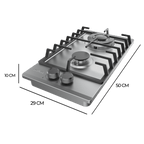 Placa de gas Cecotec Bolero Squad G 2200F Inox
