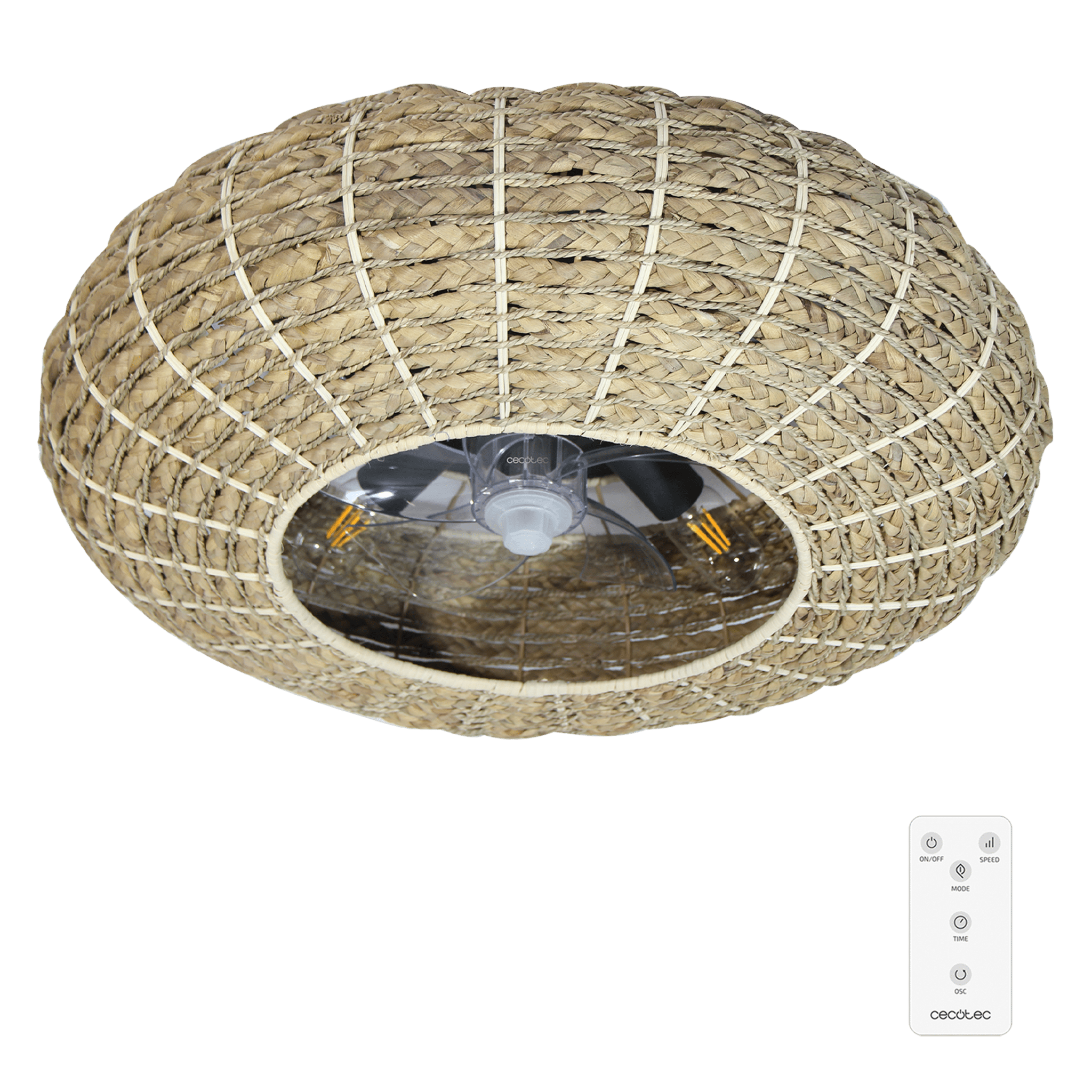 EnergySilence LampAero 650 Natural Wicker Ventilador de techo