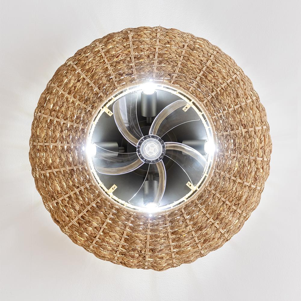 EnergySilence LampAero 650 Natural Wicker Ventilador de techo