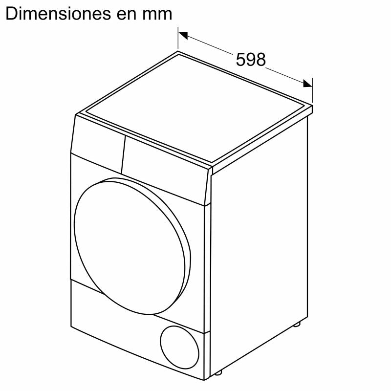 Balay 3SB288BE Secadora con Bomba de Calor Carga Frontal 8Kg A++ Blanca