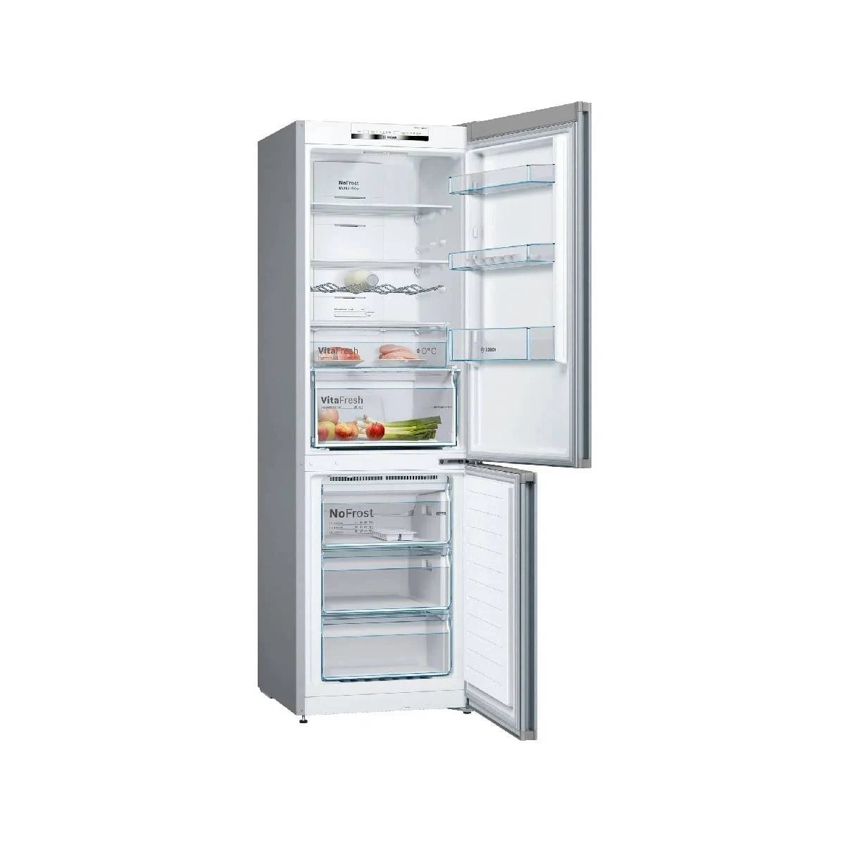 Frigorífico combinado Bosch de libre instalación, KGN366ICF,  186 x 60 cm, Acero antihuellas Serie 4