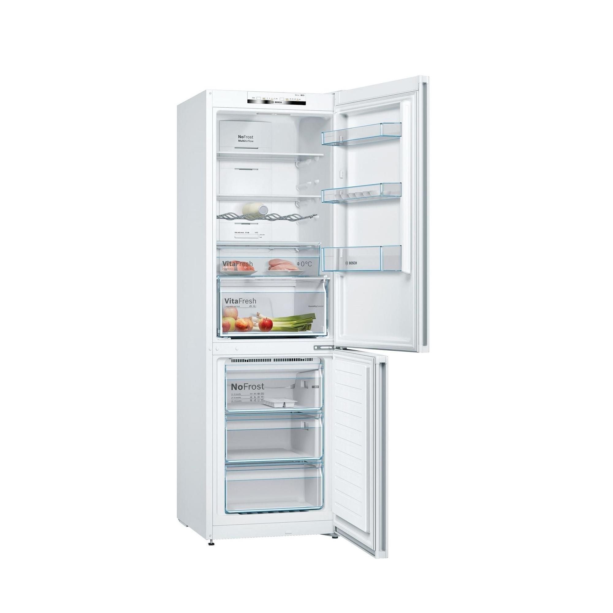 Frigorífico Combi Bosch KGN366WCF Clase C No Frost 1.86m Blanco